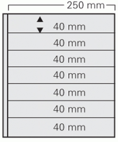 SAFE Garant 7-pocket Pages - Black (Pkg 5)