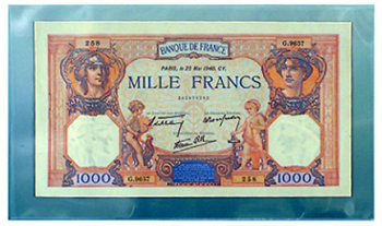 SAFE Banknote Sleeves - Large Size - Bundle of 50  (8 1/4" W x 3 5/8" H)