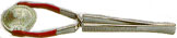 SAFE Coin Tongs Nickel 6" Rubber Tip Wide