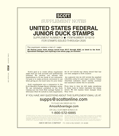 Scott US Federal Junior Duck Stamps #3 2017-2020
