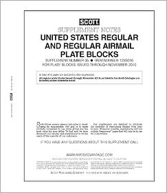 Scott U.S. Regular Plate Block Supplement 2018