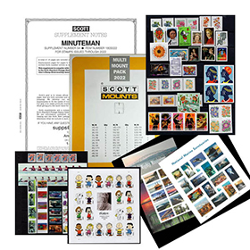 Scott Minuteman Supplement 2023 Set; Supplement, Mounts and Stamps