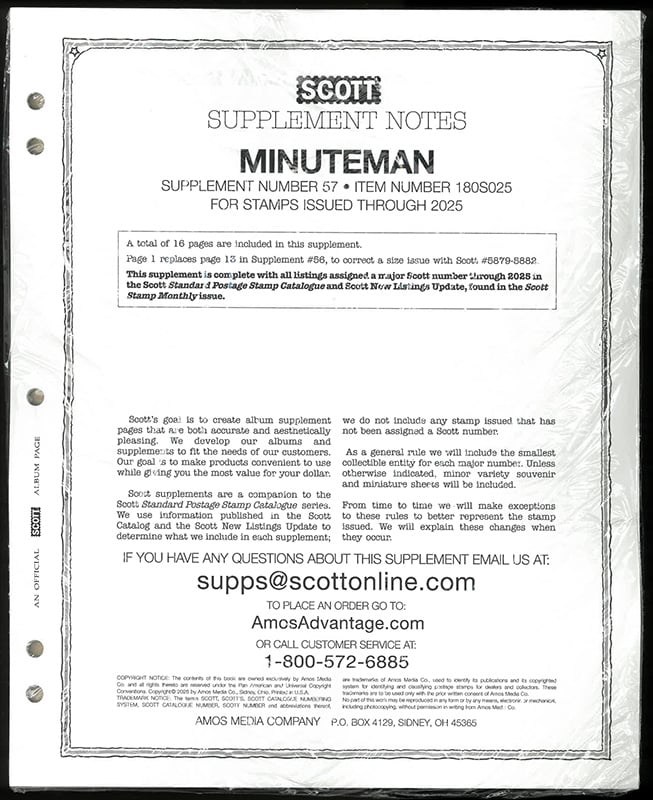 Scott Minuteman Supplement 2025