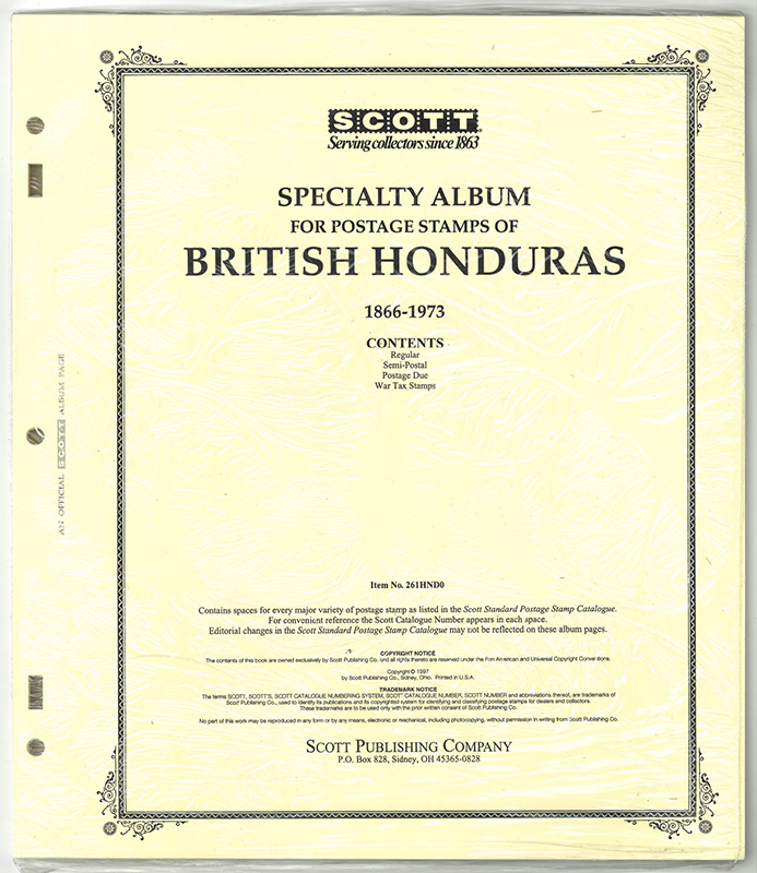 Scott British Honduras and Belize to 2016 - PAGES ONLY