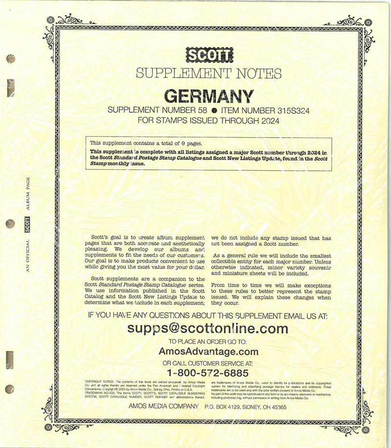 Scott Specialty Germany Supplement 2024