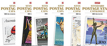 Scott 2023 Postage Stamp Catalog Set, Volume 1 - 6