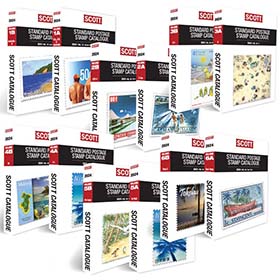 Scott 2024 Postage Stamp Catalog Set, Volume 1 - 6