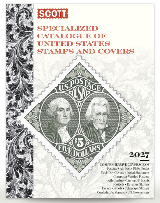 Scott U.S. Specialized Stamp Catalog 2027<BR> <FONT COLOR="FF0000">PRE-ORDER</FONT>