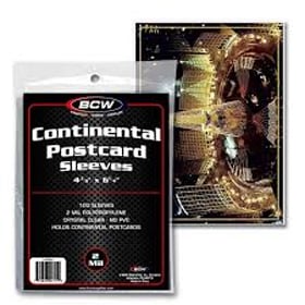 2500 BCW Postcard Sleeves 4 3/8"x 6 1/4" Continental Modern Card Photo Storage 