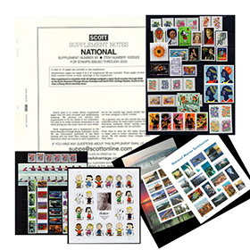 Scott National Supplement 2023 Set; Supplement, Mounts and Stamps