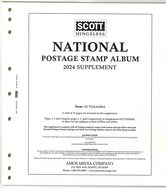 Scott National Hingeless Supplement 2024 (Schaubek)