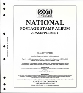Scott National Hingeless Supplement 2025 (Schaubek)