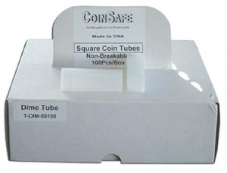 Coinsafe Square Coin Tube - Dime 100