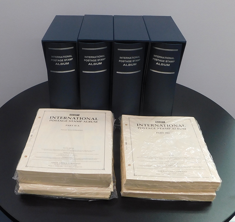 Scott International 1840-1940 Golden Age of Philately Album Set Complete with 4 Binder Sets