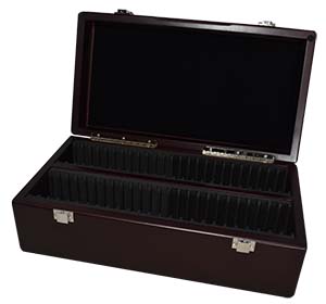 Guard House 50 Slab Wooden Display Box Double-Row Teak