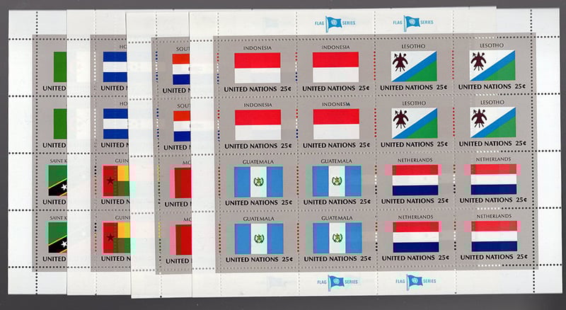 UN New York #554-69 MNH Panes