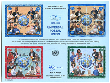 UN UPU w/New York FDC Cancellation