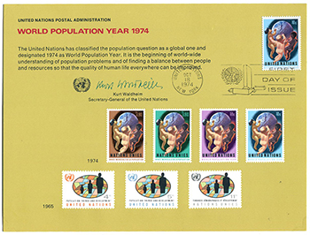 UN World Population Year-New York FDC  Cds
