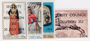 Cyprus 424-27 1974 OUPT MNH