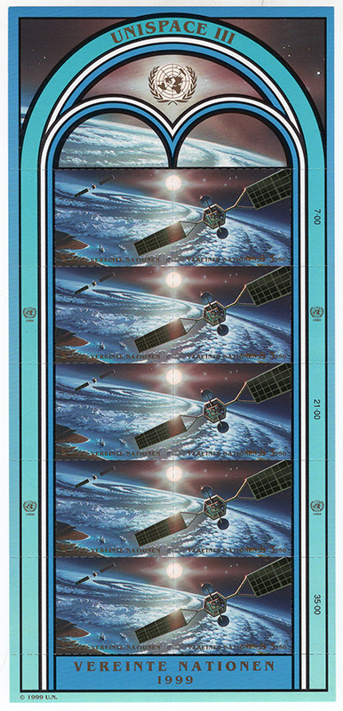 U.N. Vienna #257-58 Full Pane