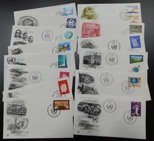 U.N. Geneva First Day Covers (20)