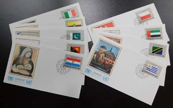 U.N. Geneva First Day Covers (9)