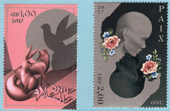 UN Geneva #641-42 International Day of Peace MNH