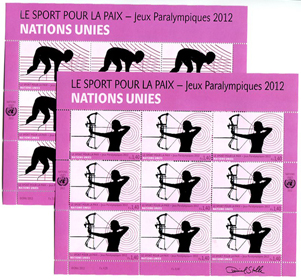 UN Geneva #554-55 Panes MNH