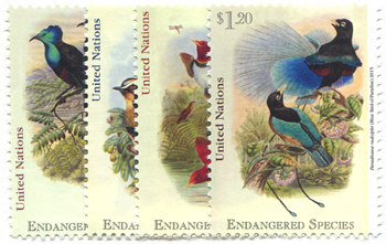 UN New York #1106-09 Endangered Species MNH