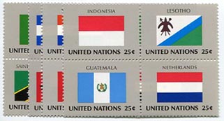 UN New York #557a-69a MNH Center Block