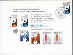 UN Intl Year of Disabled Persons-Geneva Cds