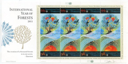 UN New York #1035-36 Year of Forests Full Pane
