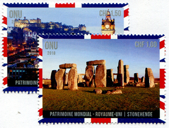 UN Geneva #657-58 World Heritage Sites-Great Britain