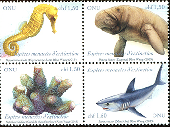 U.N. Geneva #666a Endangered Species 2019