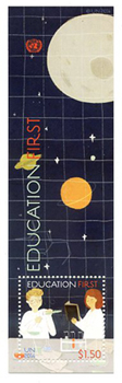 UN New York #1096 Education Souvenir Sheet MNH