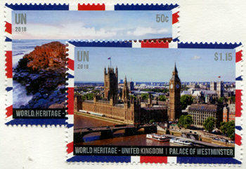 UN New York #1199-1200 World Heritage Sites-Great Britain