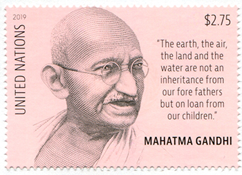 U.N. New York #1227 Mohandas Gandhi