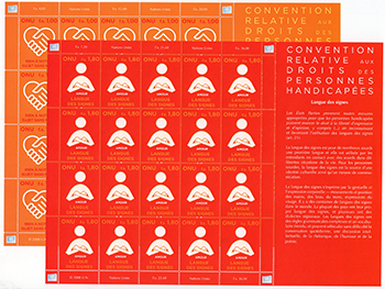 UN Geneva #485-86 Panes MNH
