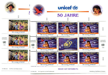 U.N. Vienna #210-11 Full Panes