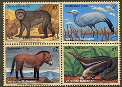 UN Vienna #217a  Endangered Species MNH