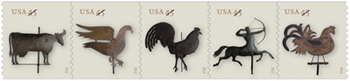 U.S. #4617a Weather Vanes Strip of 5