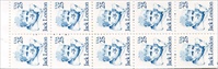U.S. #2182a Jack London Pane of 10 w/Tagging
