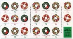 U.S. #3252c Christmas Wreaths Booklet