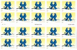 U.S. #3976a Love: True Blue, non-denominated