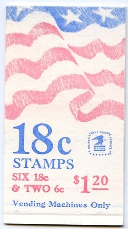 U.S.  #BK138 $1.20 Flag Cover, #1893a