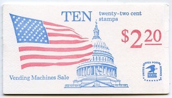 U.S.  #BK145 $2.20 Flag & Capitol, #2116a