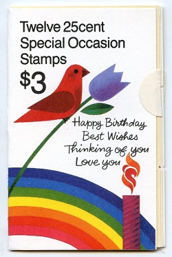 U.S.  #BK165 $3.00 - #2396a and #2398a