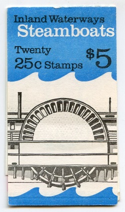 U.S.  #BK166 $5.00 Steamboats, #2409a