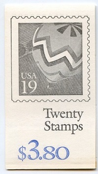 U.S.  #BK187 $3.80 Balloon, #2530a