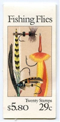 U.S.  #BK189 $5.80 Fishing Flies, #2549a